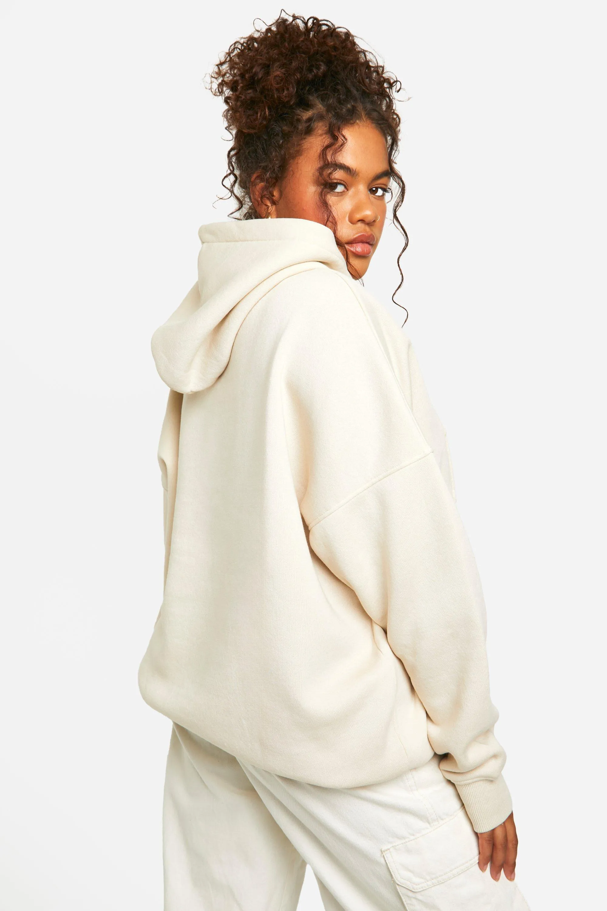 Hoodies & Sweatshirts | Plus Dsgn Collegiate Embossed Oversized Hoodie | boohoo