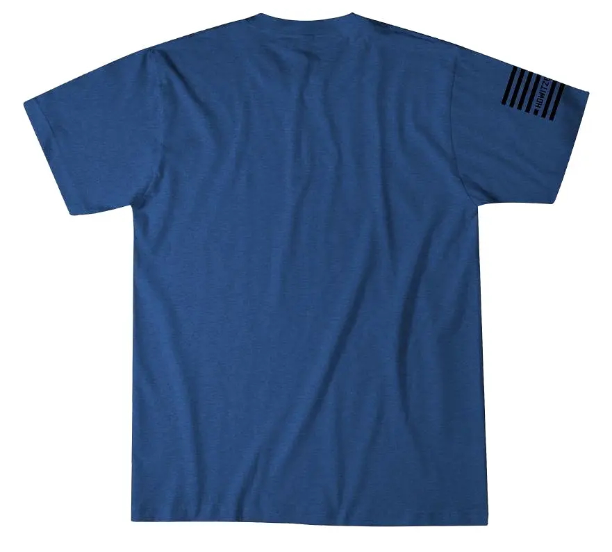 'Howitzer' Men's Standard Patriot Tee - Electric Blue Heather