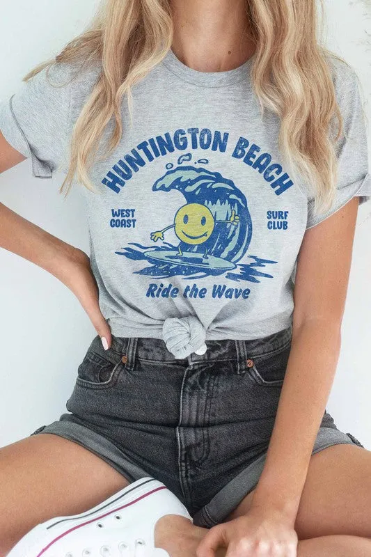 HUNTINGTON BEACH GRAPHIC TEE PLUS SIZE