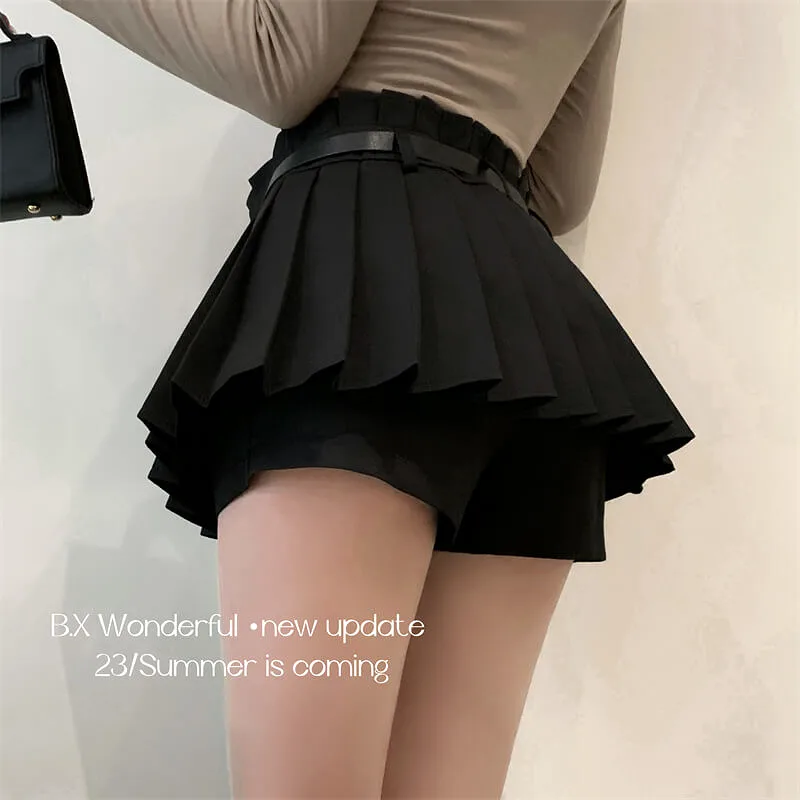 Ins high waist jk pleated skirt BY1122