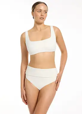 Isla Rib E-F Tank Bikini Top - Cream