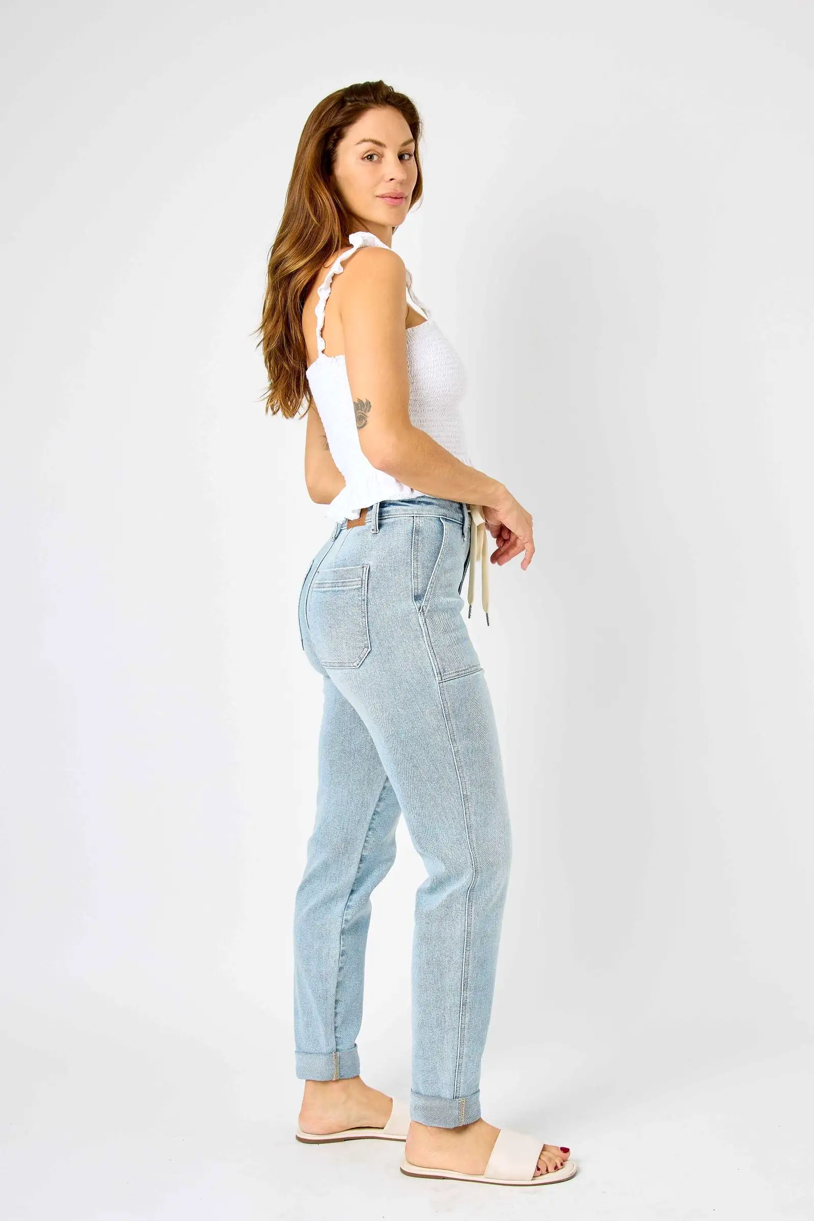 Judy Blue HIGH WAIST VINTAGE DOUBLE CUFF JOGGER