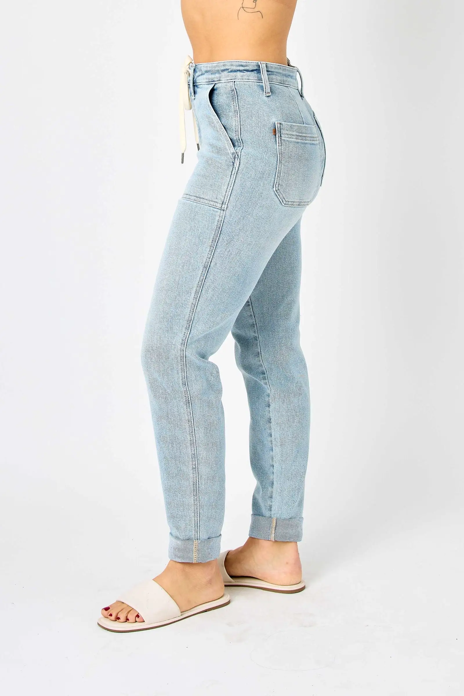 Judy Blue HIGH WAIST VINTAGE DOUBLE CUFF JOGGER