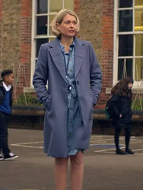 Karen Newman Trying  Grey Coat