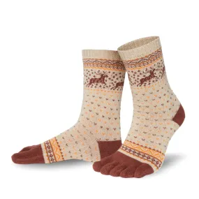 Knitido Hossa Reindeer Sweater Toe Socks