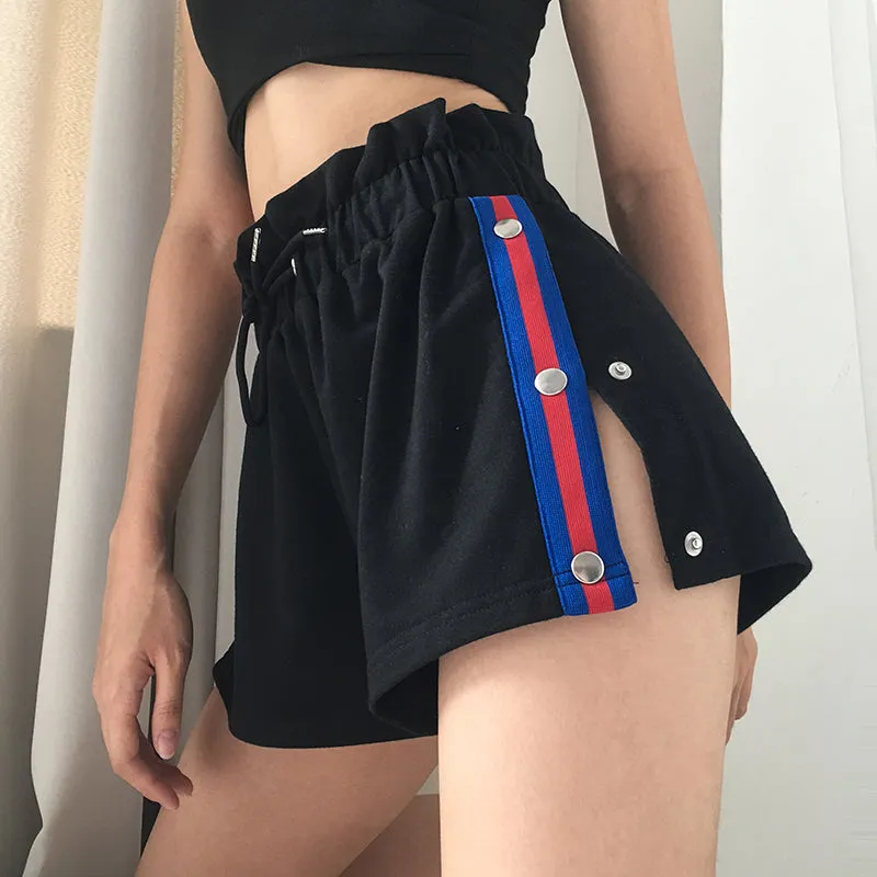 KOREAN LOOSE HIGH WAIST SPORT SHORTS BY40004