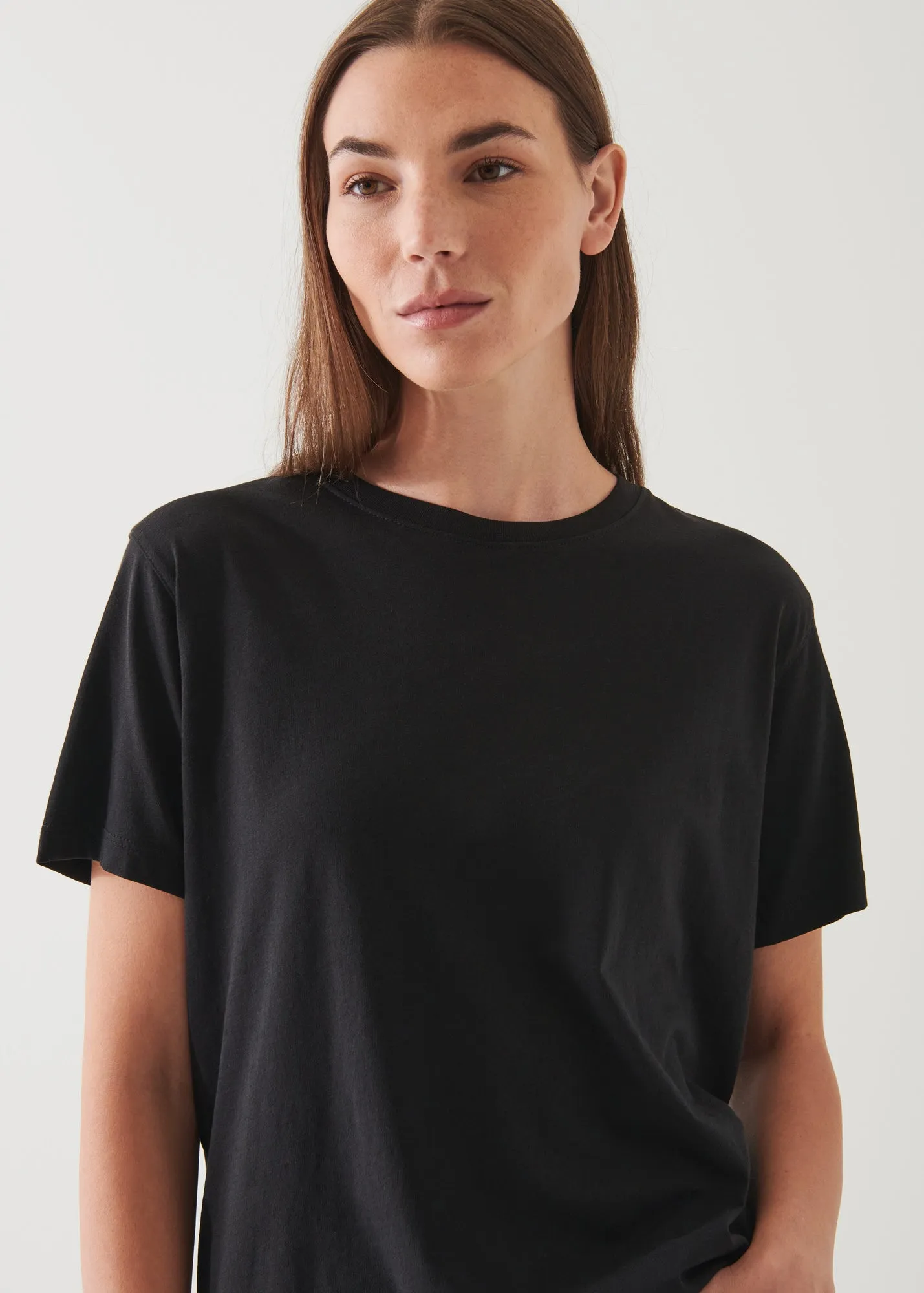 LIGHTWEIGHT PIMA COTTON BOYFRIEND T-SHIRT