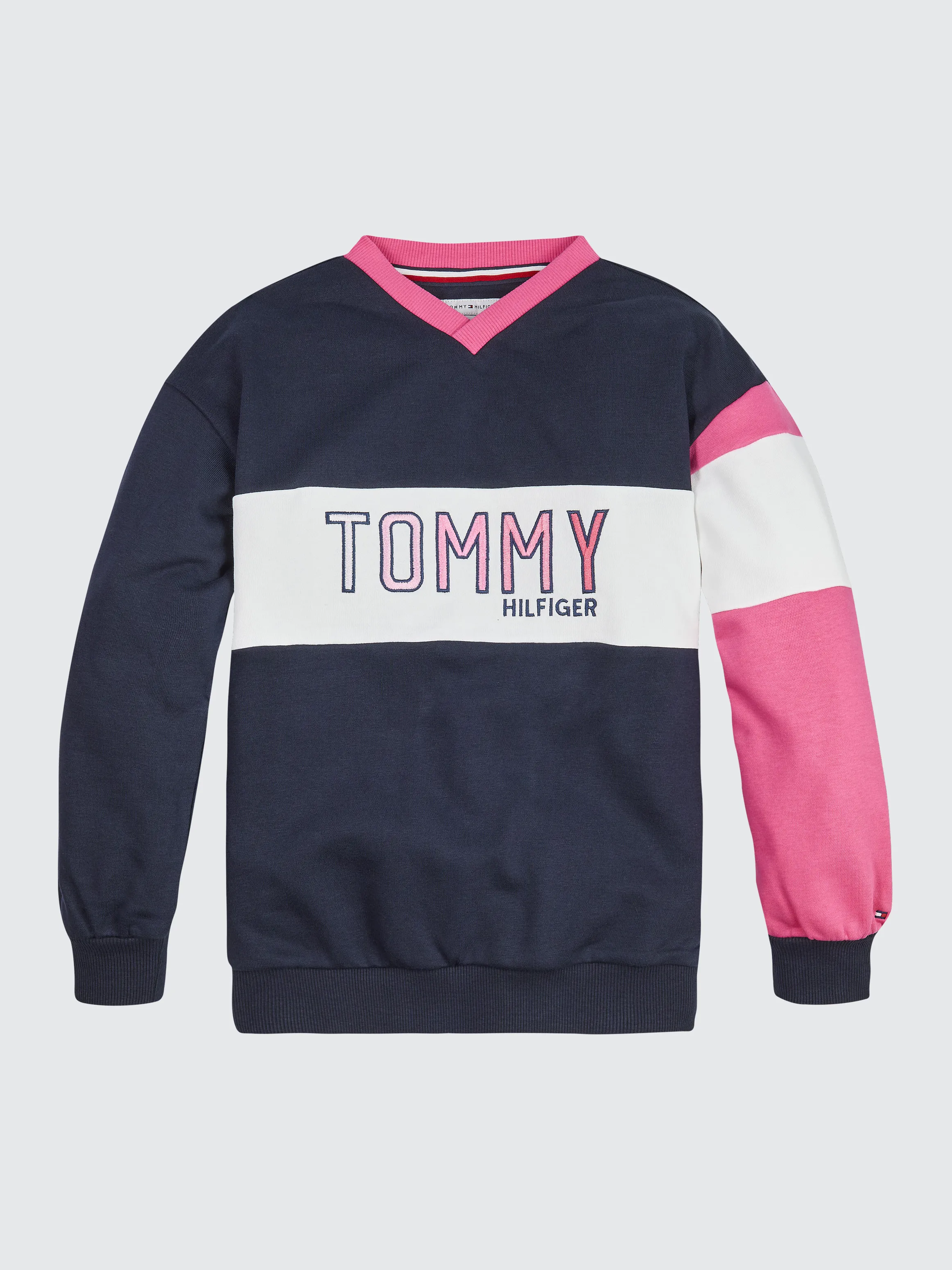 Logo Embroidery Colour-Blocked Sweatshirt | Sweatshirts & Hoodies | Tommy Hilfiger