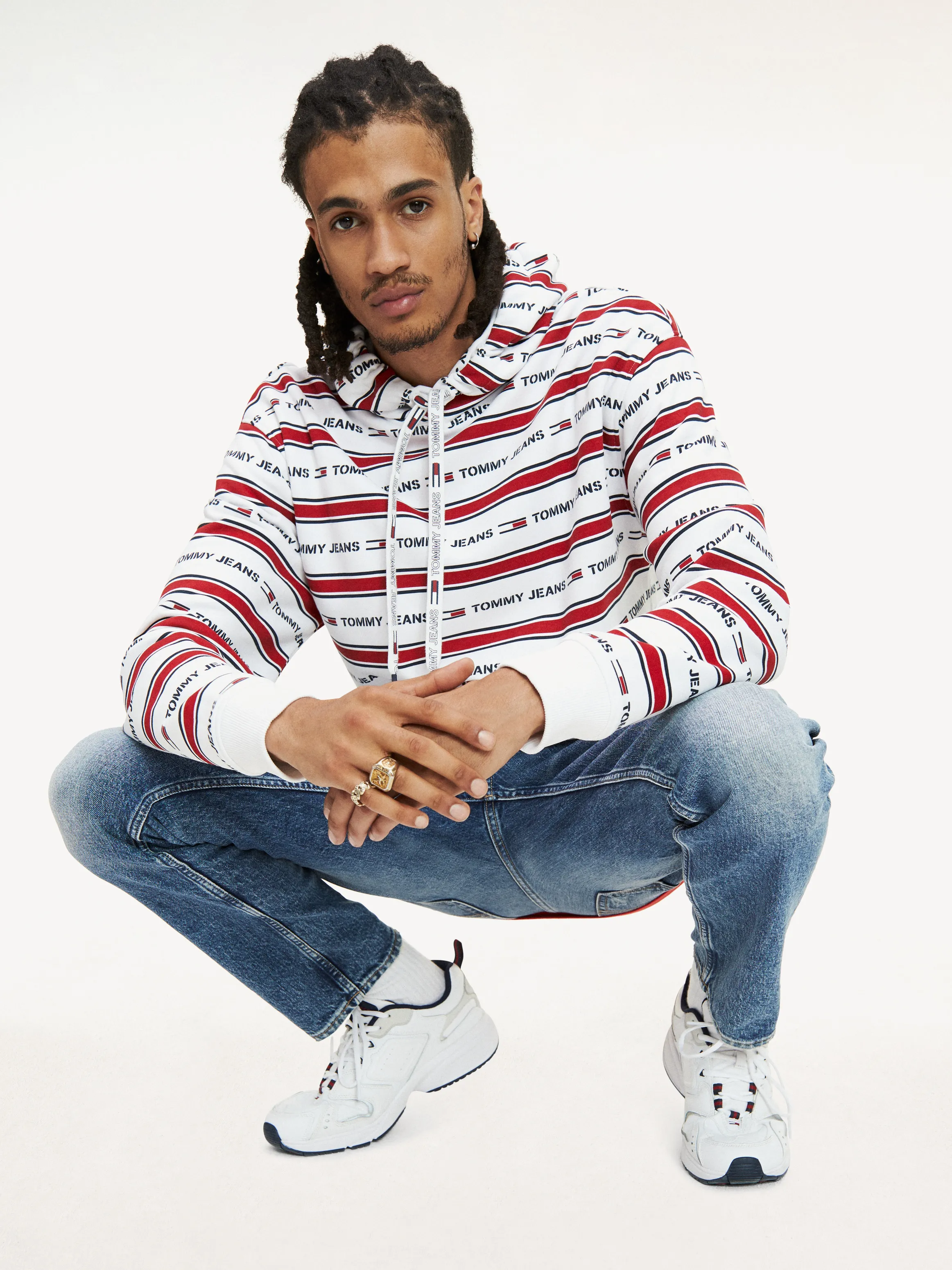 Logo Stripe Hoodie | Sweatshirts & Hoodies | Tommy Hilfiger