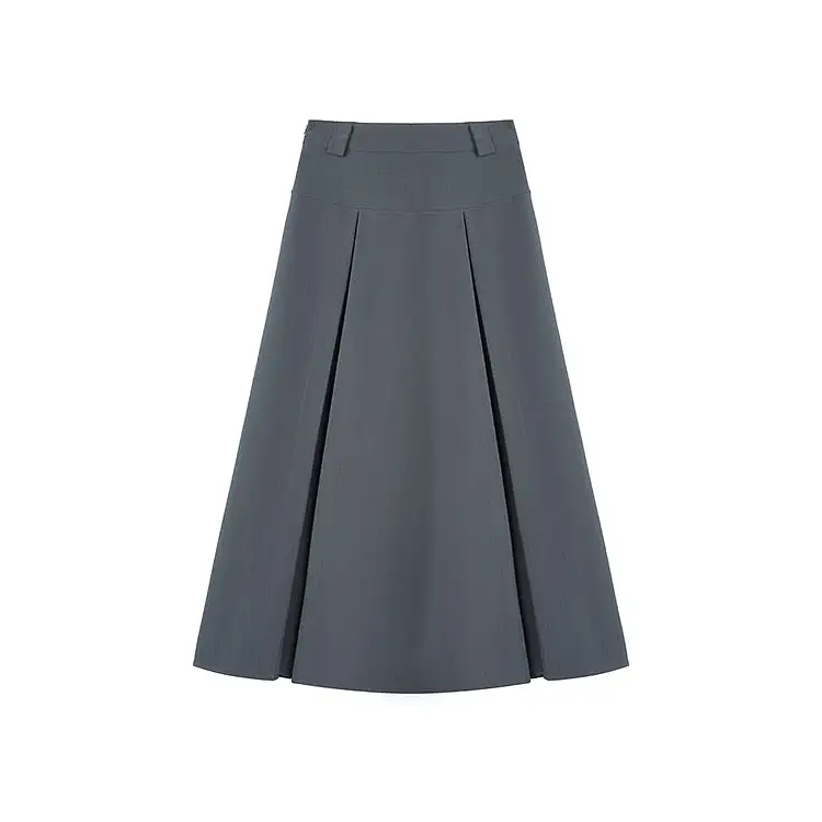 Long Pleated Skirt