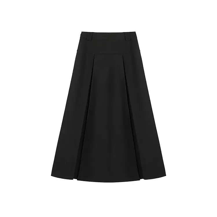 Long Pleated Skirt