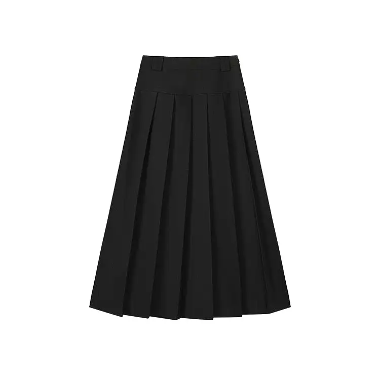 Long Pleated Skirt