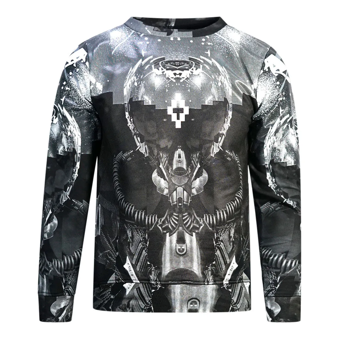 Marcelo Burlon Graphic Motif Black Jumper