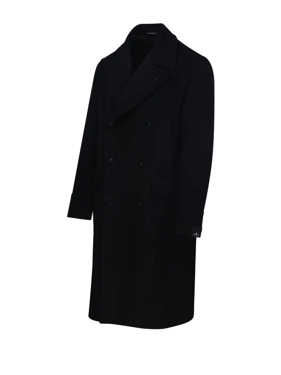 MEN TAGLIATORE BLACK WOOL COAT