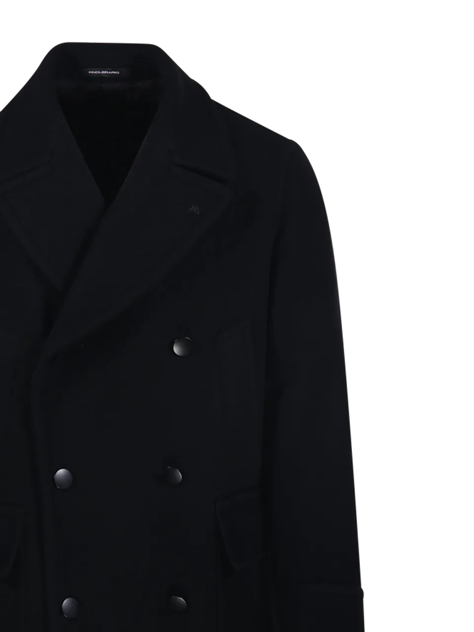 MEN TAGLIATORE BLACK WOOL COAT