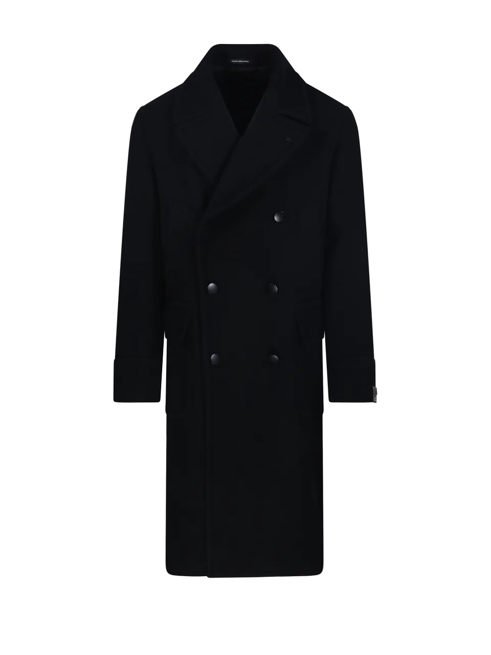 MEN TAGLIATORE BLACK WOOL COAT