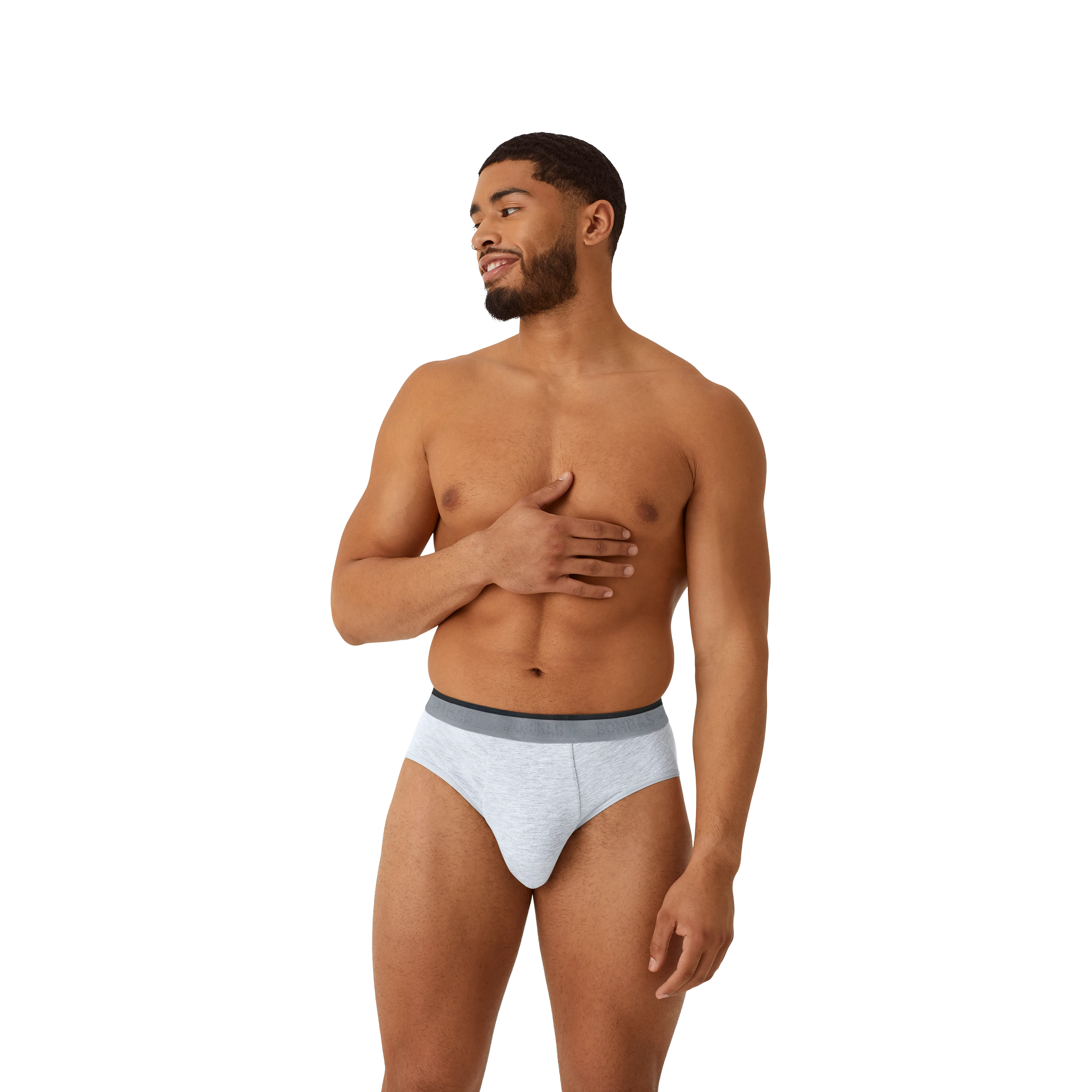 Men's Cotton Modal Blend Flyless Brief 3-Pack