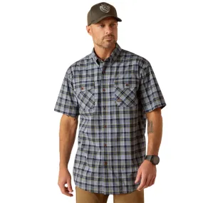 Men's Ariat Rebar Made Tough Work Shirt - Blue Indigo Heather