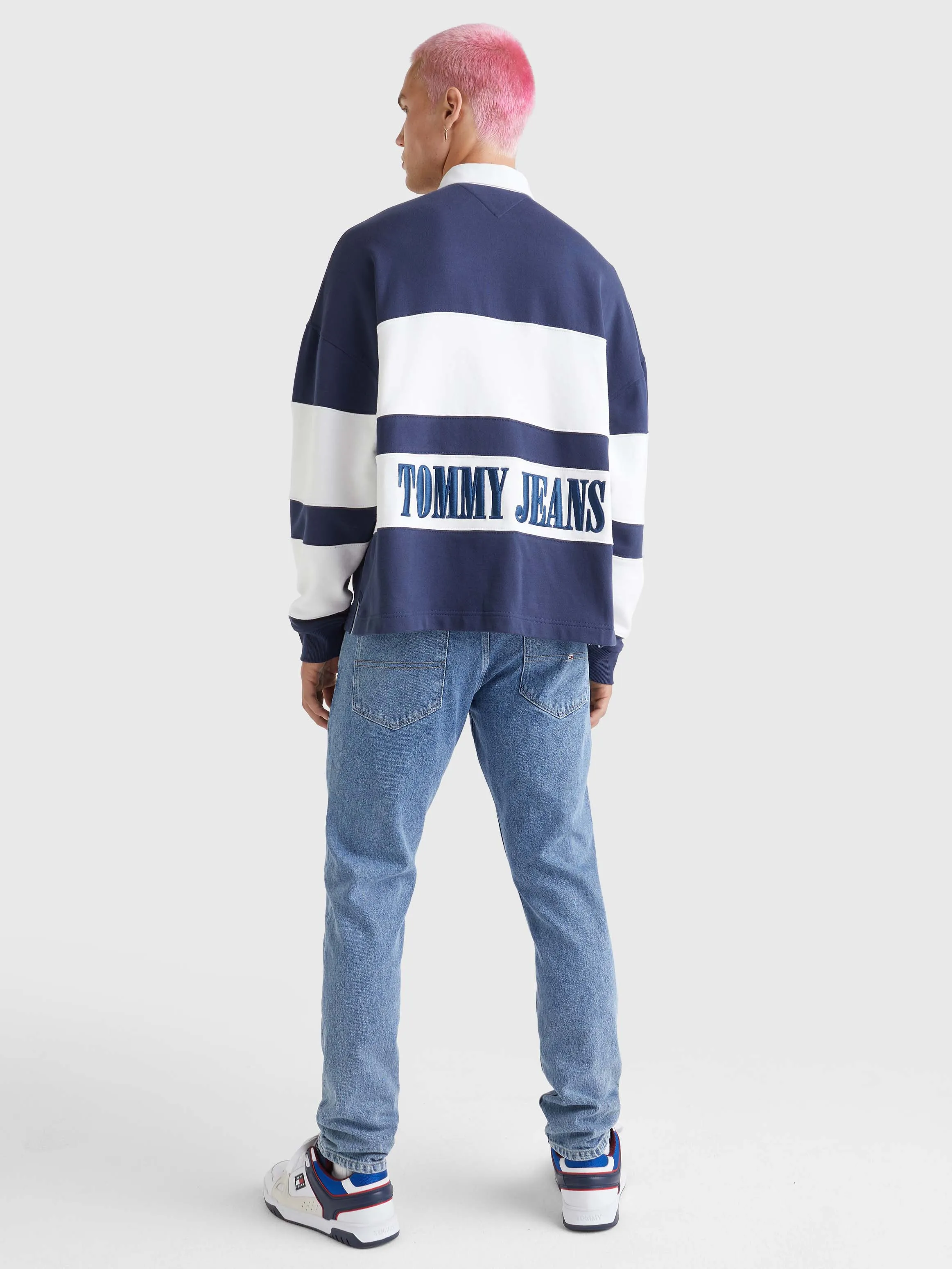 Mixed Stripe Rugby Shirt | Sweatshirts & Hoodies | Tommy Jeans