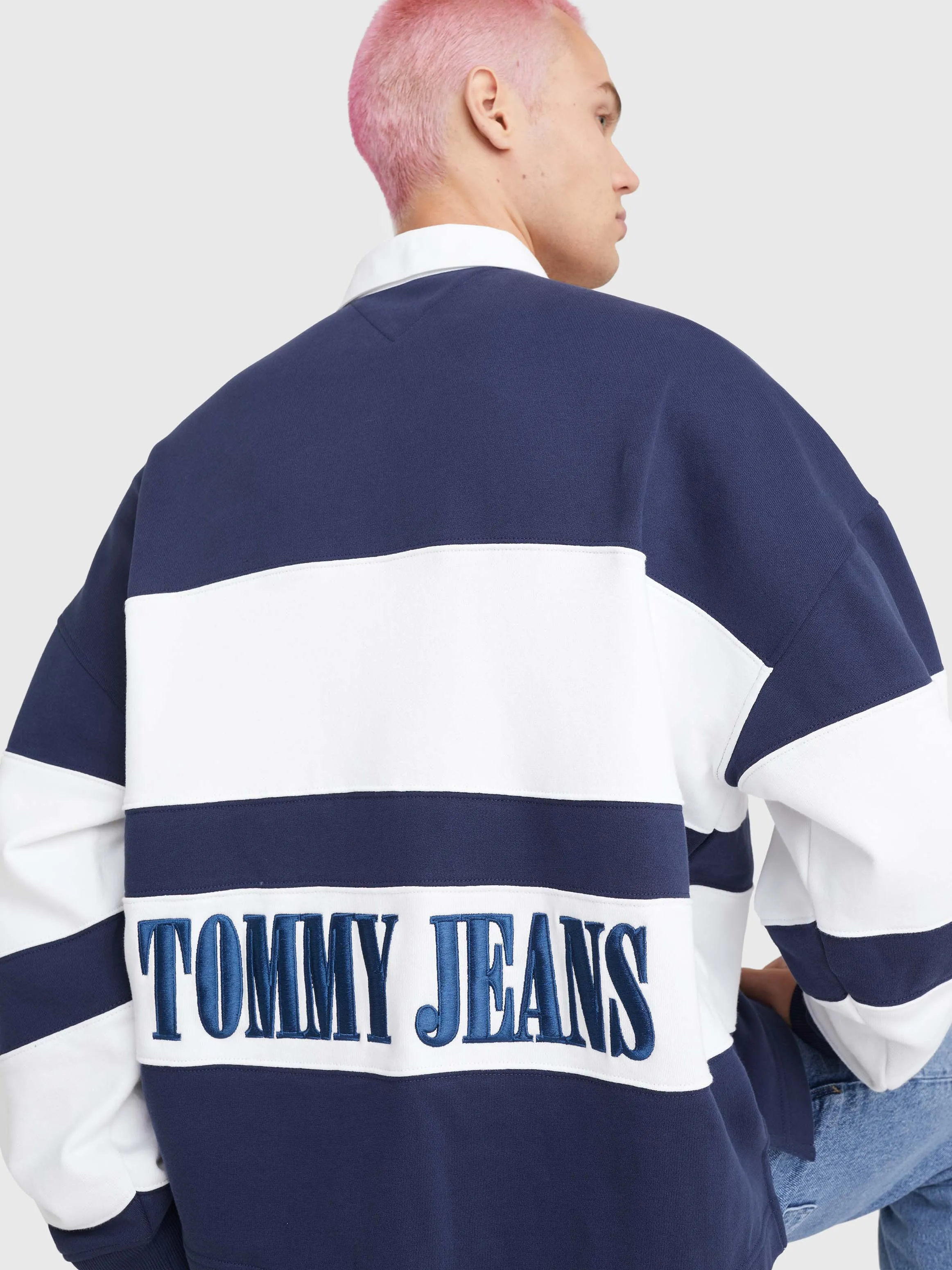 Mixed Stripe Rugby Shirt | Sweatshirts & Hoodies | Tommy Jeans