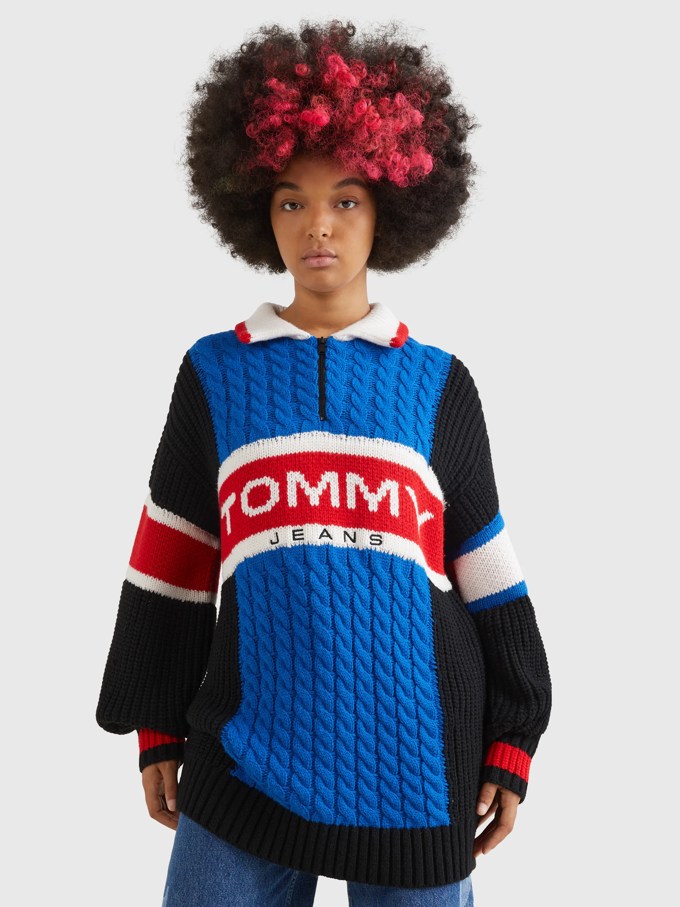 Modern Colour-Blocked Jumper | Sweatshirts & Hoodies | Tommy Jeans