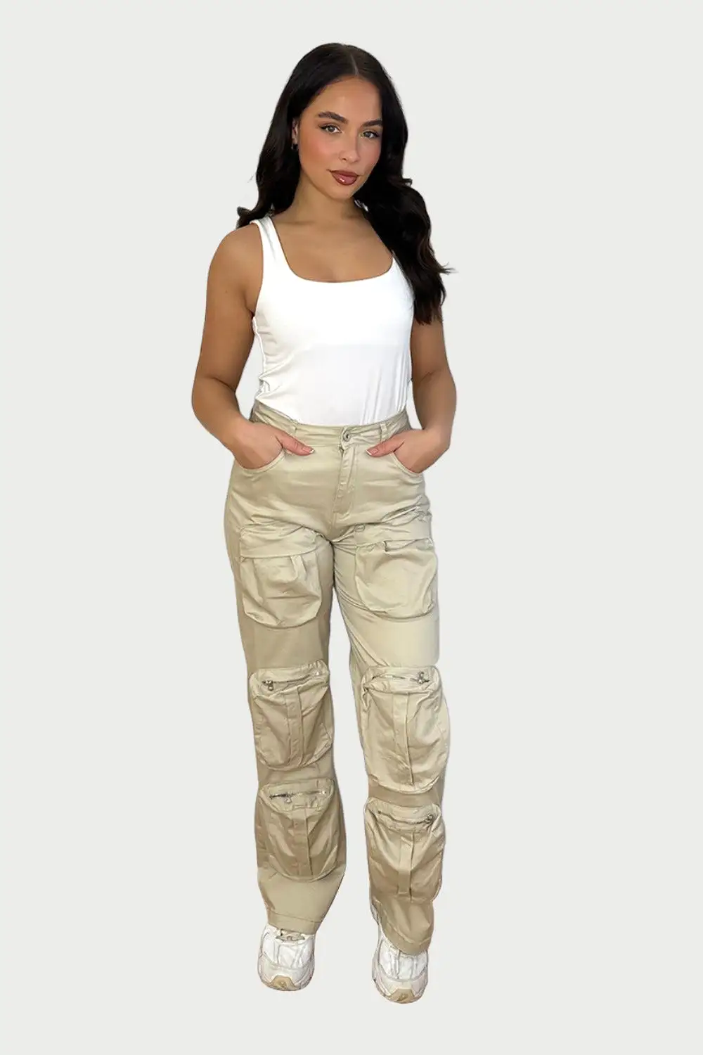 Multiple Utility Pockets Cargo Trousers