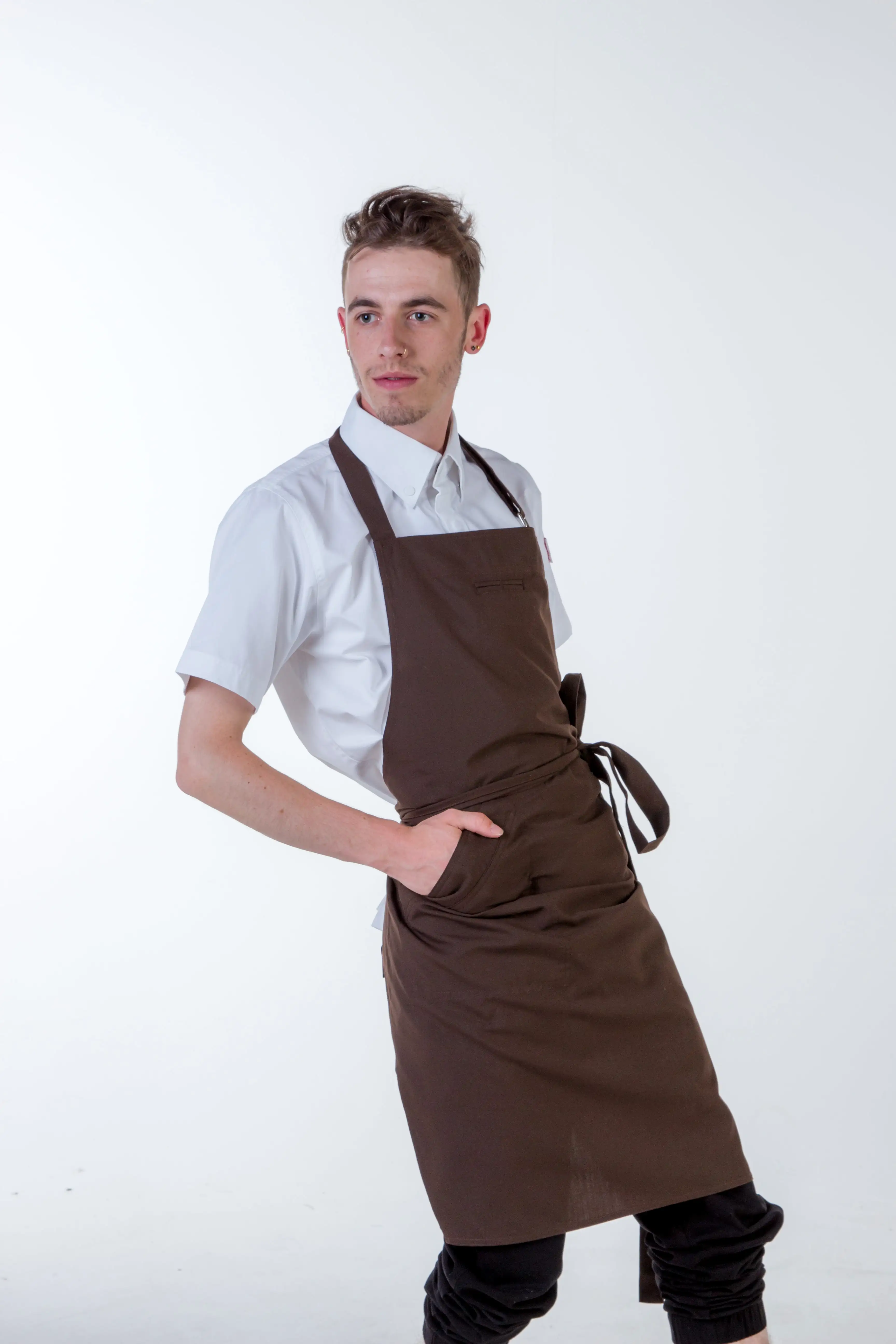 Niche Chocolate brown Chef Aprons No pockets one size