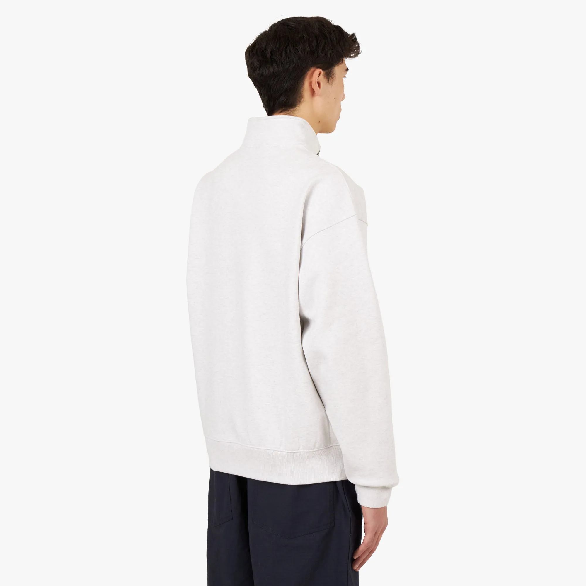 Nike Solo Swoosh 1/4-Zip Top Birch Heather / White