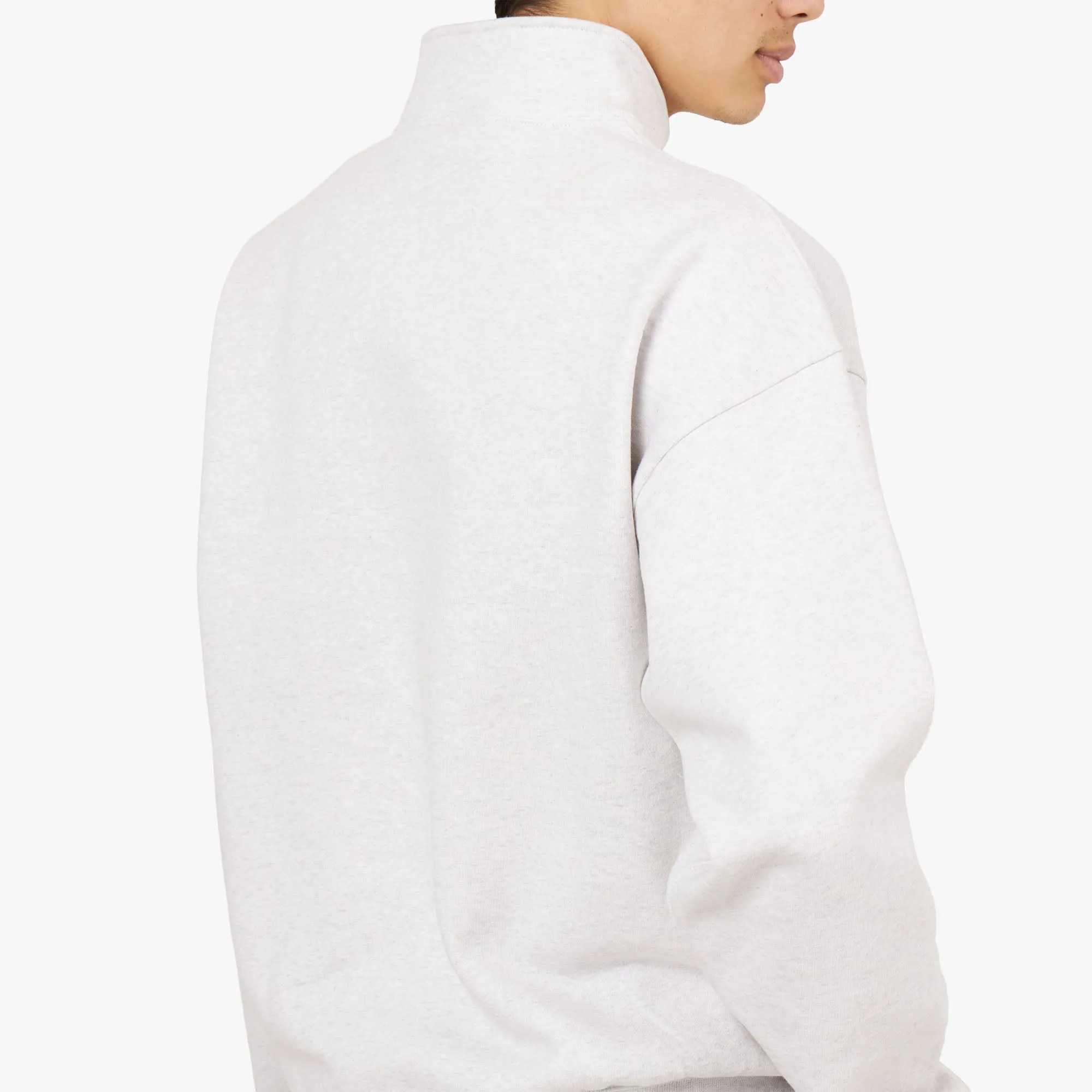 Nike Solo Swoosh 1/4-Zip Top Birch Heather / White