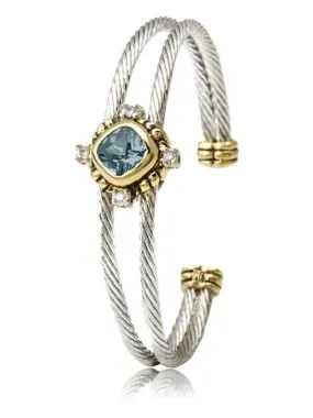 Nouveau Simplicity Square Double Wire Bracelet by John Medeiros - Available in Multiple Colors