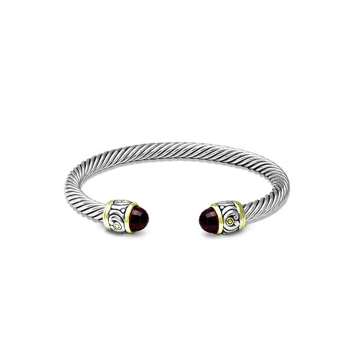 Nouveau Small Wire Cuff Bracelet by John Medeiros - Available in Multiple Colors