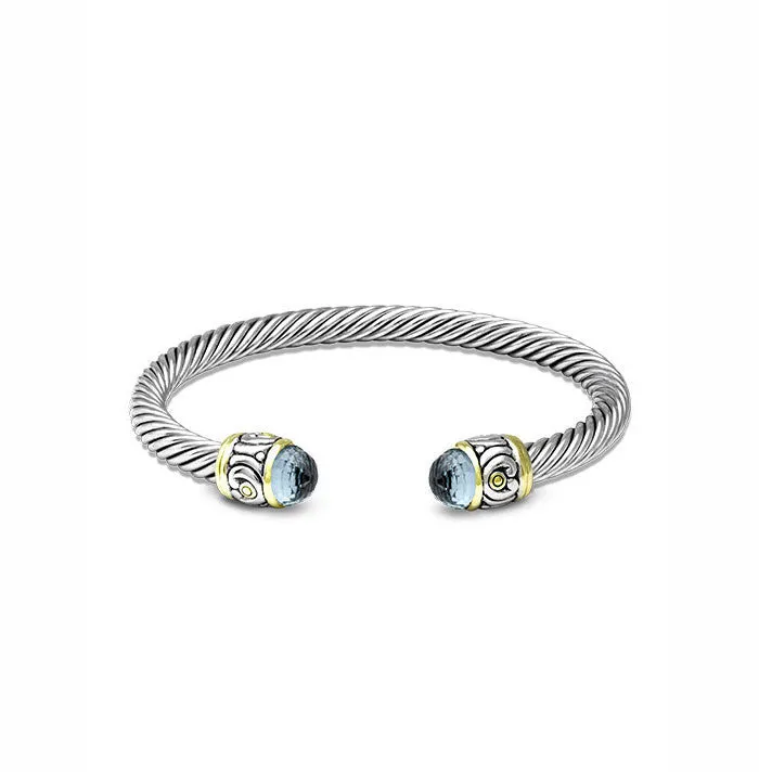 Nouveau Small Wire Cuff Bracelet by John Medeiros - Available in Multiple Colors