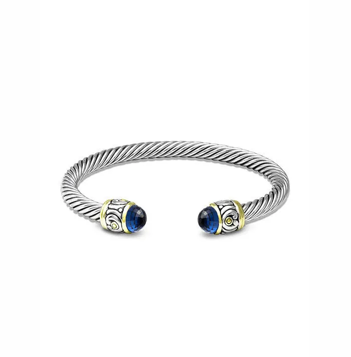 Nouveau Small Wire Cuff Bracelet by John Medeiros - Available in Multiple Colors