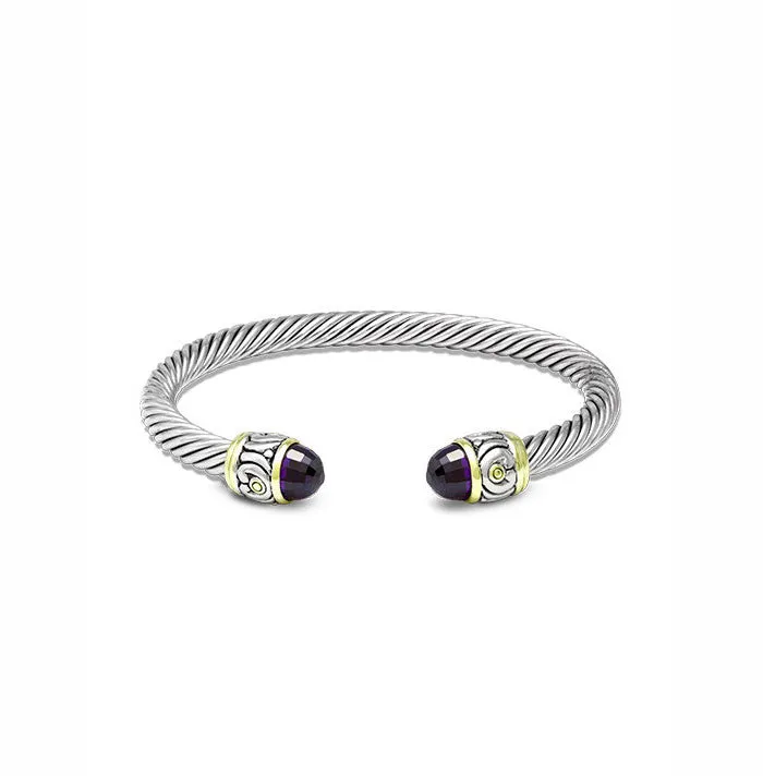 Nouveau Small Wire Cuff Bracelet by John Medeiros - Available in Multiple Colors