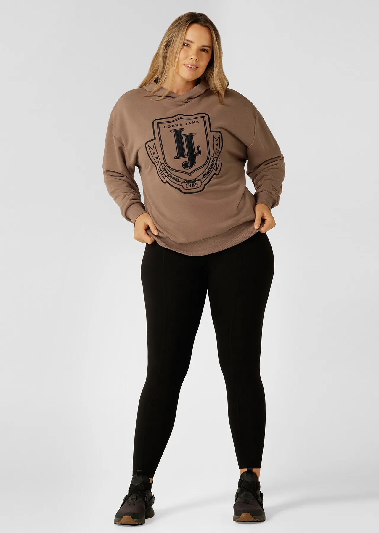 Oversized Hoodie | Brown | Jackets, Hoodies and Sweats | Lorna Jane Australia