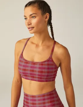 Pink Gingham SoftMark Slim Racerback Bra