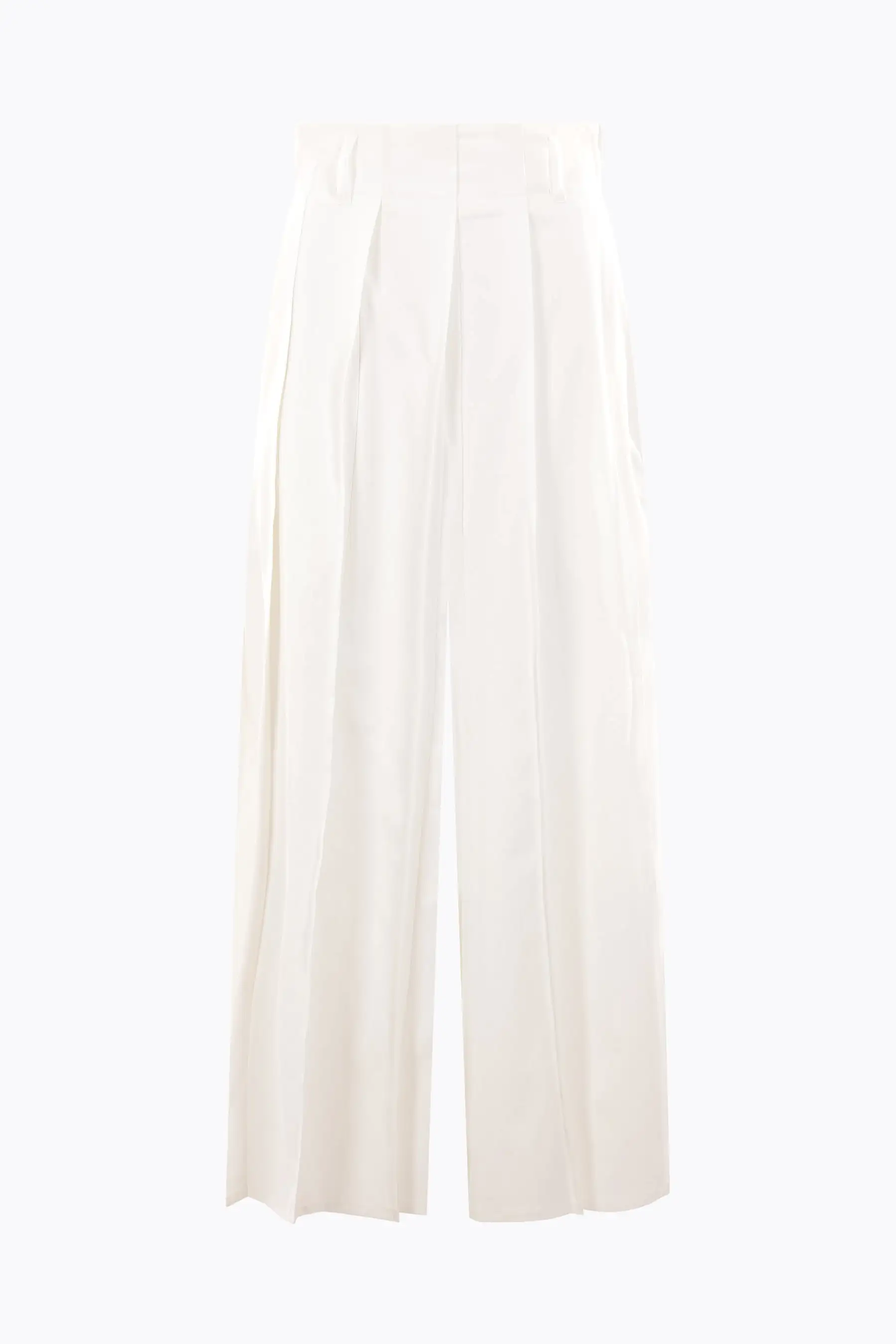 pleated cotton skirt pants