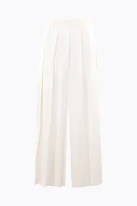 pleated cotton skirt pants