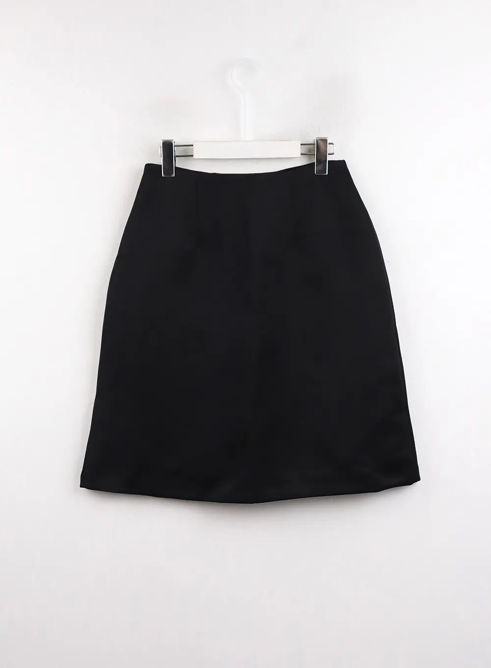 Pleated Mid-Length Solid Skirt CJ417