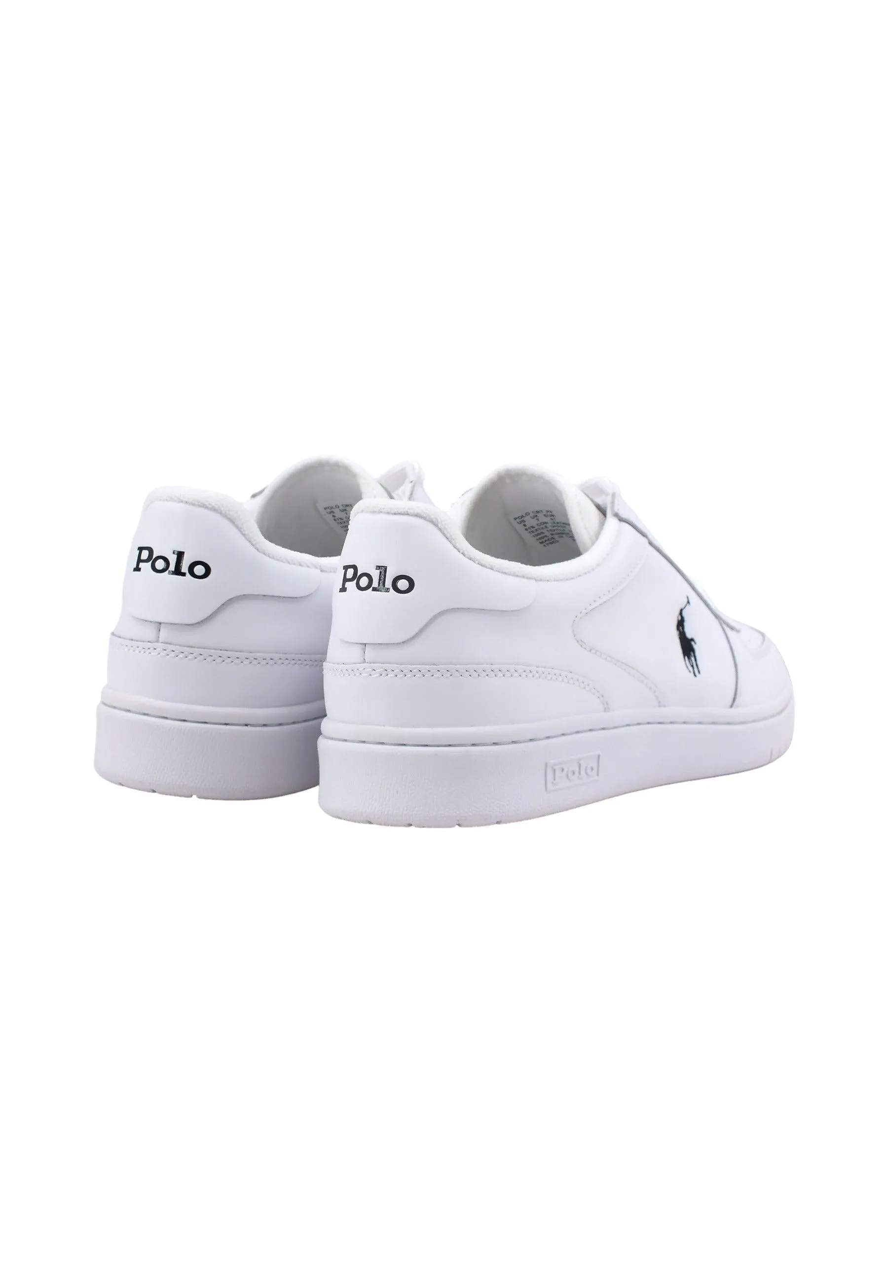 POLO RALPH LAUREN Basket Sneaker Uomo White Black 809885817002U