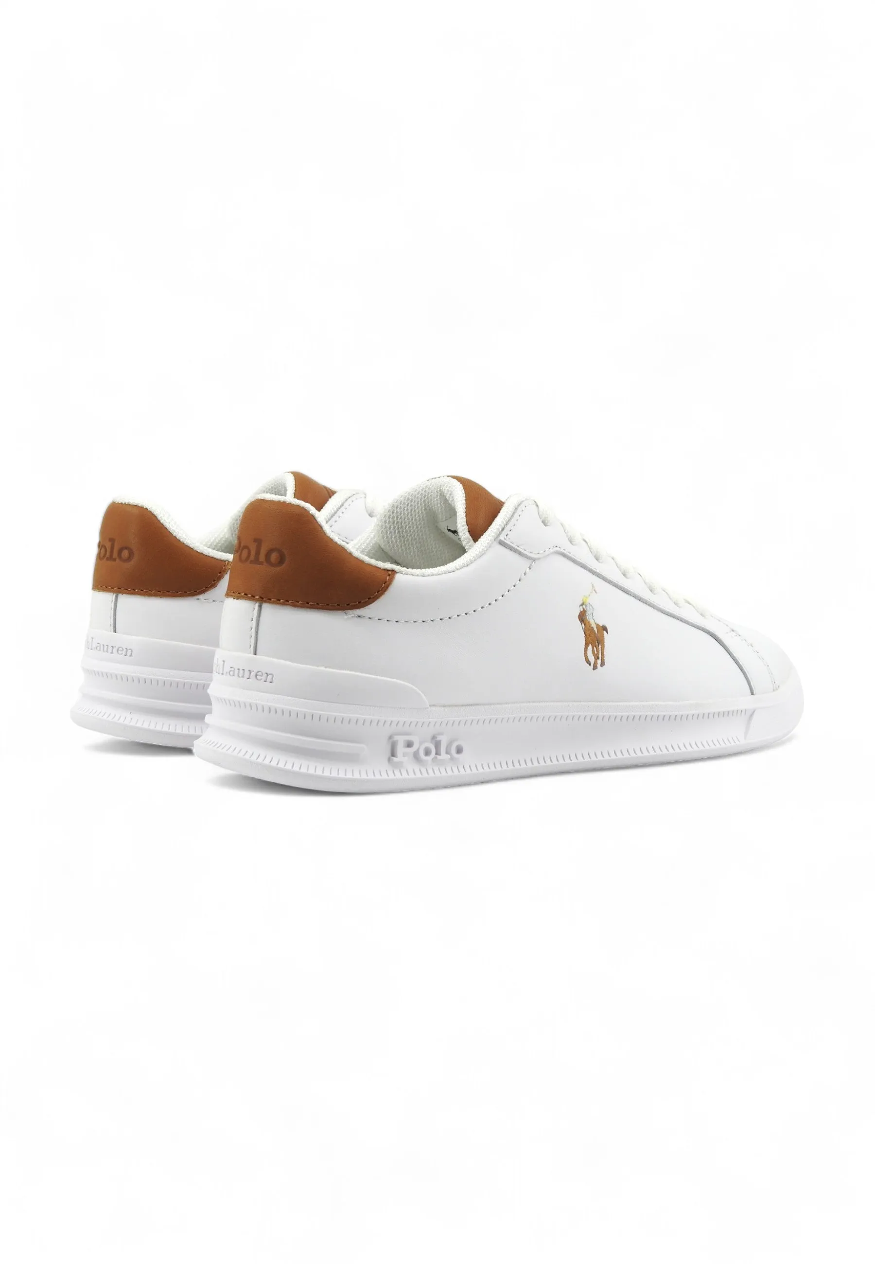 POLO RALPH LAUREN Sneaker Donna White Tan 809877598001D