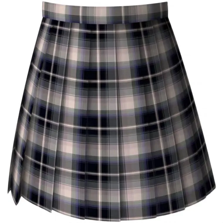 Pre-order Devil cat plaid pleated skirt