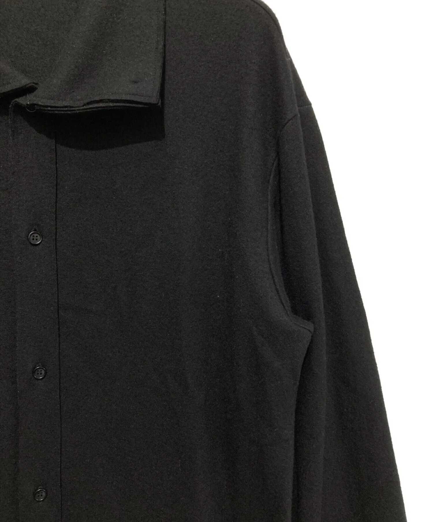 [Pre-owned] Yohji Yamamoto pour homme Wool Coat/Soutain Collar Coat/Shirt Coat/Long Shirt HV-T72-173