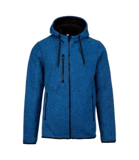 Proact Mens Heather Hooded Jacket (Light Royal Blue Melange) - UTPC3539