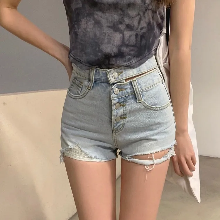 Quad Denim Shorts