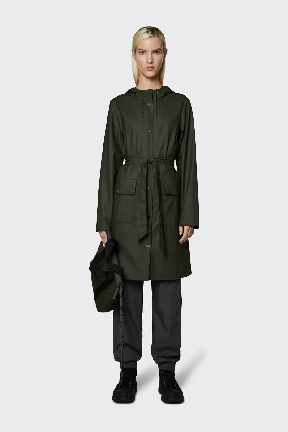  RAINS      Curve Jacket - Green 