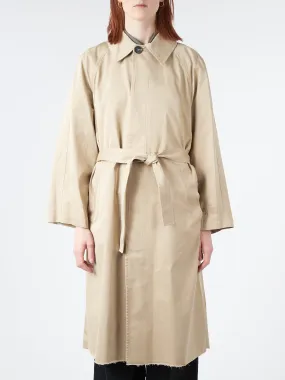 Raw Hem Trench Coat