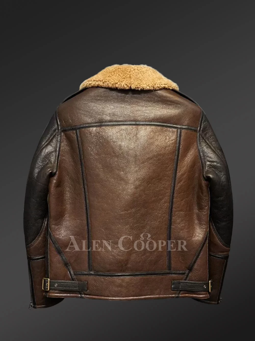 Real Sheepskin Shearling Coat Men