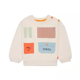 Recycled Cotton Pockets Kid Sweatshirt