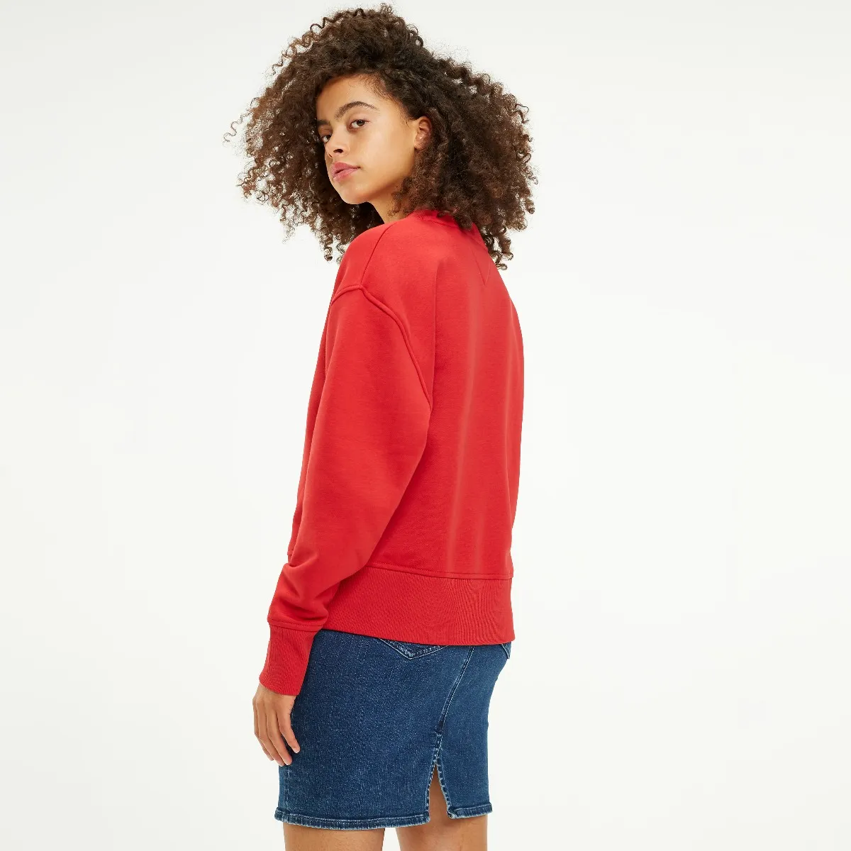 Red Soft Fleece Logo Jumper | Sweatshirts & Hoodies | Tommy Hilfiger